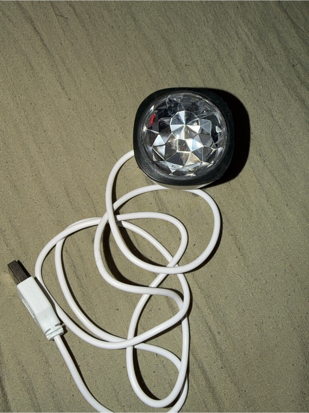 Amazon White USB LED Party Light with Black Trim